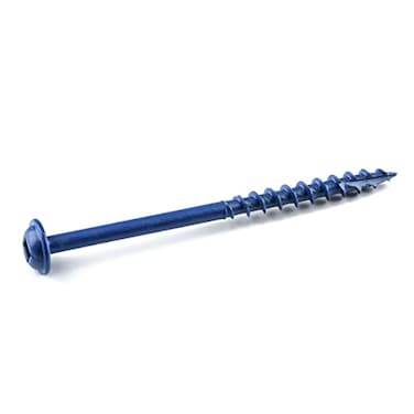 Kreg BlueKote PocketHole Screws SMLC250B250 Weather Resistant Pocket Screws 212 Inch Coarse Thread MaxiLoc Head Outdoor 250 Count