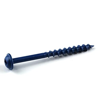 Kreg BlueKote PocketHole Screws SMLC2B250 Weather Resistant Pocket Screws 2Inch Coarse Thread MaxiLoc Head Outdoor 250 Count