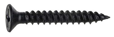 Hard-to-Find Fastener HardToFind Fastener Phillips Flat Twinfast Wood Screws Black Phosphate Durable Secure Indoor Wood Screws for Cabinets Home Improvement DIY Construction Interior Renovations 6 x 1