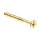 PRIME-LINE PrimeLine 9034769 Wood Screw Flat Head Phillips 6 X 114 in Solid Brass Pack of 100
