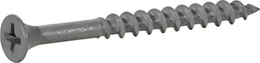 Fas-n-Tite FasnTite 50 Pcs Exterior Deck Screws 8 x 2 Phillips Drive Decking Screws for Exterior Wood Gray Ceramic Coated Rust Resistant Fasteners for Decking Fencing Treated Lumber