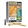 Deck Plus 3 Inch Epoxy Coated Exterior Wood and Fence Screws 10 x 3 TorxStar Drive Included Coarse Thread Outdoor Rust Resistant Decking Screw Tan 1lb Box 365 Pieces 48418