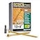 Deck Plus 4 Inch Epoxy Coated Exterior Wood and Fence Screws 10 x 4 TorxStar Drive Included Coarse Thread Outdoor Rust Resistant Decking Screw Tan 1lb Box 43 Pieces 48423