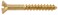 Hillman 1169 Brass Oval Head Slotted Wood Screw 6 x 1 in 40Pack