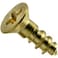 Hard-to-Find Fastener HardtoFind Fastener 014973125615 Phillips Flat Wood Screws 4 x 38 Piece100 brass