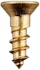 Hard-to-Find Fastener HardtoFind Fastener 014973125615 Phillips Flat Wood Screws 4 x 38 Piece100 brass