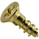 Hard-to-Find Fastener HardtoFind Fastener 014973125615 Phillips Flat Wood Screws 4 x 38 Piece100 brass