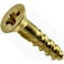 Hard-to-Find Fastener HardtoFind Fastener 014973125608 Phillips Flat Wood Screws 2 x 38 Piece100Brass