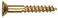 Hillman The Group 1945 10 x 112 Brass Flat Head Slotted Wood Screw 20Pack