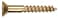 Hillman The Group 1899 4 X 58 in Brass Flat Head Slotted Wood Screw 48Pack
