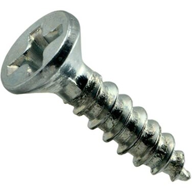 Hard-to-Find Fastener HardtoFind Fastener 014973291846 Phillips Flat Wood Screws 5 x 12 Piece100 zinc