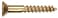 Hillman The Group 1913 6 x 58 Brass Flat Head Slotted Wood Screw 40Pack