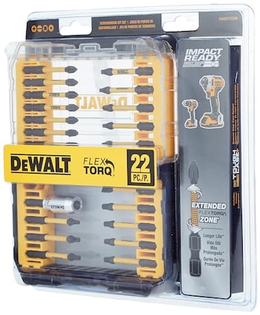 DEWALT FlexTorq Impact Driver Bit Set 22Piece DWA2FTS22IR