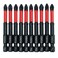 AUTOTOOLHOME 10 Pack Phillips PH2 Magnetic Anti Slip Screwdriver Bit Set 25 L TS2 AntiSlip Long Drill Bits Impact Driver Bits