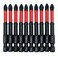 AUTOTOOLHOME 10 Pack Phillips PH2 Magnetic Anti Slip Screwdriver Bit Set 25 L TS2 AntiSlip Long Drill Bits Impact Driver Bits