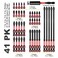 Geinxurn Impact Tough Mixed 123 Phillips D2 Steel Long Extension Insert Driver Bits 41Pack 14 Inch Hex Shank Long Cross Magnetic PH1PH2PH3 Screwdriver Bits Set with 1Pcs Magnetic Bit Holder