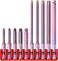 PB Swiss Tools Hex Bit Block PB E6714 CN 100 Swiss Made 10Piece Bit Set with 10 Long E6 14 PrecisionBits and Ball End Sized 256 mm