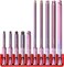 PB Swiss Tools Hex Bit Block PB E6714 CN 100 Swiss Made 10Piece Bit Set with 10 Long E6 14 PrecisionBits and Ball End Sized 256 mm