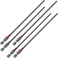 Jake Sales T15 x 6 TorxStar Drive Quick Change Shank Bit for Screws and Fasteners Requiring T15 T15 Size Long Bits 5 Pack