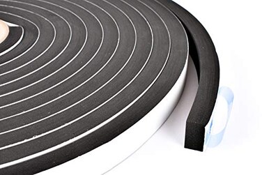 GravitationOnline Sponge Neoprene Stripping WAdhesive 34in Wide X 12in Thick X 25ft Long