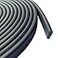 Protalwell Rubber Edge Trim 116 U Channel Edge Trim EPDM Edge Protector Length 20Ft U Shaped Gasket Black Color Edge Protector for Sheet Metal