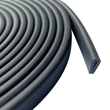 Protalwell Rubber Edge Trim 116 U Channel Edge Trim EPDM Edge Protector Length 20Ft U Shaped Gasket Black Color Edge Protector for Sheet Metal