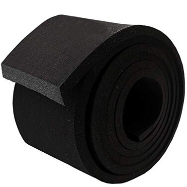 Dualplex Neoprene Foam Strip Roll by 3 Wide x 10 Long x 14 Thick Weather Seal High Density Stripping Weather Strip Roll Insulation Foam Strips 10 Feet Long
