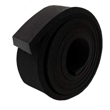 Dualplex Neoprene Foam Strip Roll by 1 Wide x 10 Long x 14 Thick Weather Seal High Density Stripping Non Adhesive Weather Strip Roll Insulation Foam Strips 10 Feet Long