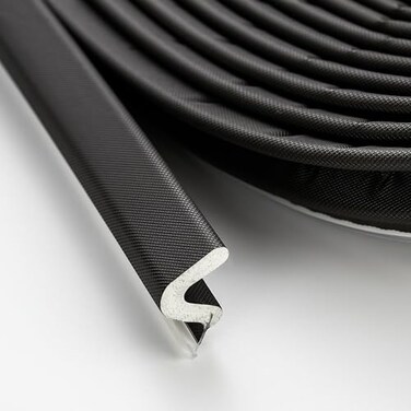 Ravinte Weather Stripping Door Seal Strip Soundproof Q Foam Weather Stripping for Door Frame Exterior Door Weather Stripping for Large Gap Easy to InstallBlack 50FT
