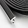 Ravinte Weather Stripping Door Seal Strip Soundproof QShaped Foam for Exterior Door Frame Large Gap Seal Noise Cancelling Easy to Install Black 60FT