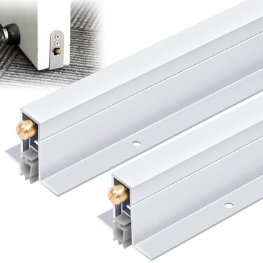 Yaocom 2 Pack 36 Inch Automatic Door Bottom Seal 916w x 36l x 138h Aluminum Automatic Door Sweep