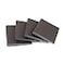 Builder Supply Door Corner Seals Exterior Doorway Frame Sealing Wedge Filler Cold Air Draft Stopper with HeavyDuty Adhesive SelfAdhering Foam Weatherstripping Accessories Brown 4Pack