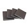 Builder Supply Door Corner Seals Exterior Doorway Frame Sealing Wedge Filler Cold Air Draft Stopper with HeavyDuty Adhesive SelfAdhering Foam Weatherstripping Accessories Brown 4Pack