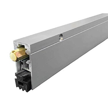 Legacy Manufacturing, LLC. Fire RatedHeavy DutySurface Automatic Door Bottom with Sponge Neoprene Rubber Extrusion in Clear Anodized Aluminum 7163CA SMS 8 x 112 Supplied 36 L x 2932 W x 12932 H