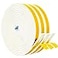 Yotache White Windows Doors Insulation Seal Tape 3 Rolls 12 x18 Adhesive Foam Gasket for Weather Stripping Cabinet Door Frame Total 50 Feet Long 3 X 165 Ft Each