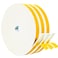 Yotache White Windows Doors Insulation Seal Tape 3 Rolls 12 x18 Adhesive Foam Gasket for Weather Stripping Cabinet Door Frame Total 50 Feet Long 3 X 165 Ft Each