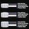 TAROSE Weather Stripping Silicone Door Seal Strip Door Window Transparent 16 Feet Long Width 45mm