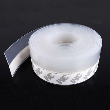 TAROSE Weather Stripping Silicone Door Seal Strip Door Window Transparent 16 Feet Long Width 45mm