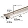 M-D Building Products MD Building Products 49000 36 in Satin Nickel Aluminum UShape Screwon Under Door Seal