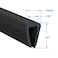 Protalwell Rubber Edge Trim 14 U Channel Edge Trim Edge Protector for Plywood Glasses or Flexiglasses 14 in Flexible U Shaped Gasket Black Color Length 20 Ft