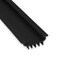 CBW KC Hardware U Shaped Rubber Door Bottom Sweep Weather Stripping Door Seal Bottom for Front Door Bottom Under Door Seal for Exterior Doors Black 48 Inch