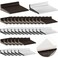 Pangda 50 Pcs Door Corner Seal L Shaped Self Adhesive Weather Stripping Door Frame Seal for Noise Reduction Interior Exterior Save EnergyBrown White