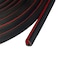 Protalwell Edge Trim 18 3mm Rubber Edge Trim Flexible Self Adhesive U Channel Edge Protector for Glass Mirror Plywood Steel Panel Sharp Edges U Shaped Peel and Stick Trim Black Color 20Ft