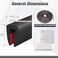 Protalwell Edge Trim 18 3mm Rubber Edge Trim Flexible Self Adhesive U Channel Edge Protector for Glass Mirror Plywood Steel Panel Sharp Edges U Shaped Peel and Stick Trim Black Color 20Ft