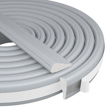 KNEELISA 118 WedgeShape Foam Window Weather Stripping Door Seal StripSoundproofing Frame Insulation Tape for Exterior Front DoorNoise Cancelling Window InsertsDoor Gap Filler Light BlockerGray