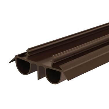 Randall Manufacturing Co., Inc 36 Kerf Slidein Double Bulb Seal Weatherstrip Door Bottom Durable Seal for Energy Efficiency Draft Protection Brown