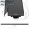 MorningRo 1 Pcs 134 x 36 U Shaped Aluminum Door Sweep for Bottom of Door with Drip Cap Screwon Metal Weather Stripping Seal Draft Stopper Threshold for Exterior Front Doors Black