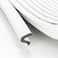 Ravinte Weather Stripping Door Seal Strip Soundproof Q Foam for Door Frame Exterior Large Gap Easy to Install White 50FT