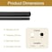 HenSinTc 25 Feet Window Kerf Weatherstrip Seal 14 Bulb Bubble Kerf Mount for Door Frame Card Slot Installation Strip Easy Cut to Size Black
