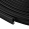 HenSinTc 25 Feet Window Kerf Weatherstrip Seal 14 Bulb Bubble Kerf Mount for Door Frame Card Slot Installation Strip Easy Cut to Size Black